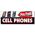 Signmission PREPAID CELL PHONES DECAL sticker calling cards disposable long distance, D-12 Prepaid Cell Phones D-12 Prepaid Cell Phones